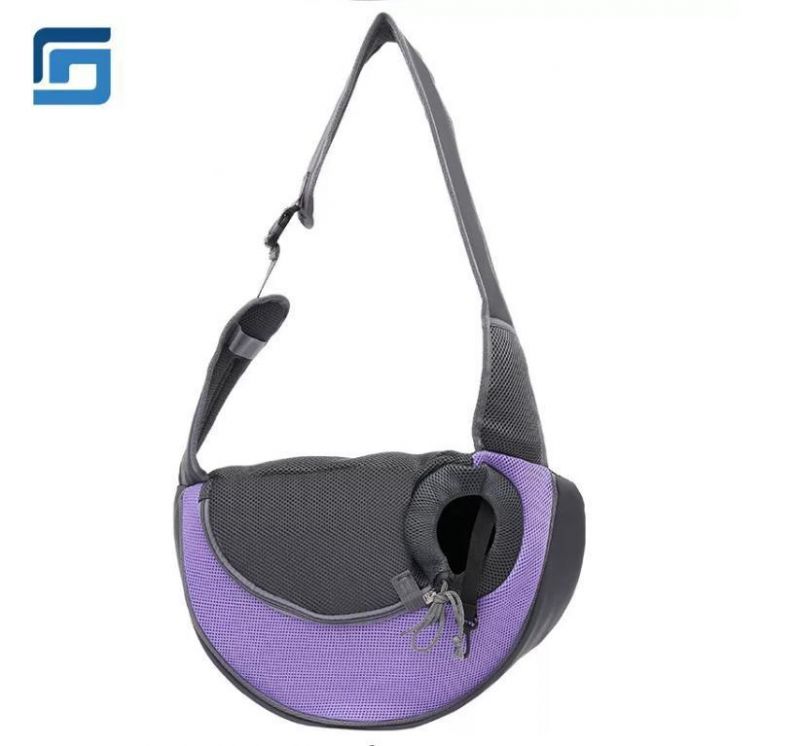 Wholesale Hot Selling Expandable Soft Sided Travel Pet Backpack Carrier with Solid Purple Color