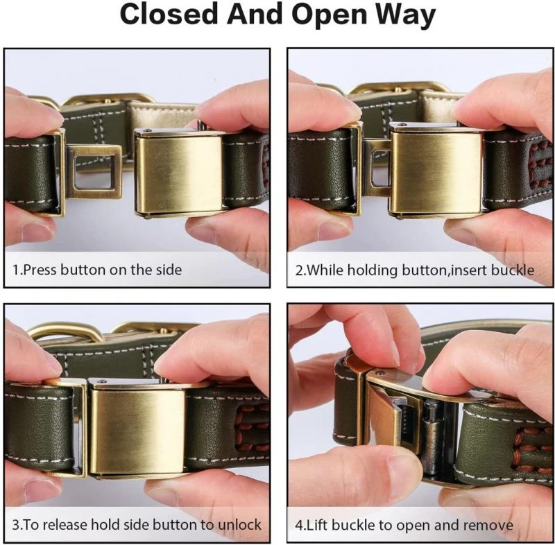 High Quality and Comfort Leather Dog Collar