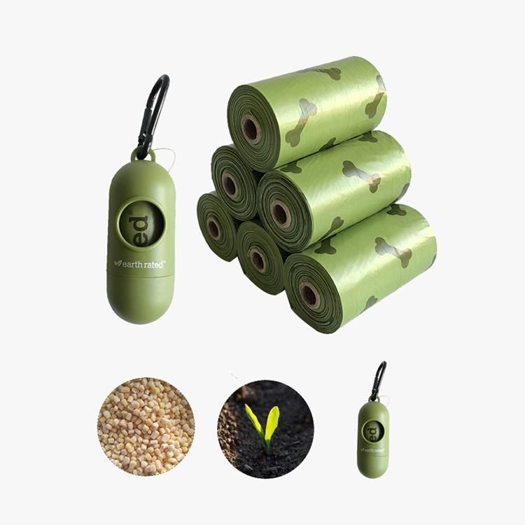 Manufacturer Wholesale PE Biodegradable Roll Box Packed Pet Waste Bag Dog Poop Bag with Dispenser