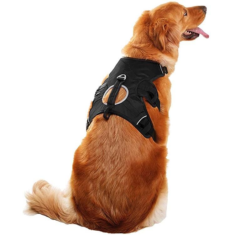 2021 Big Dog Custom Outdoor Reflective Adjustable Vest with Durable Handle Luxury Dog Harness