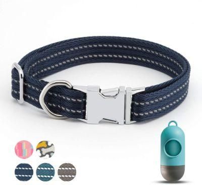 Durable Metal Buckle Adjustable Nylon Dog Collar for Small Dogs