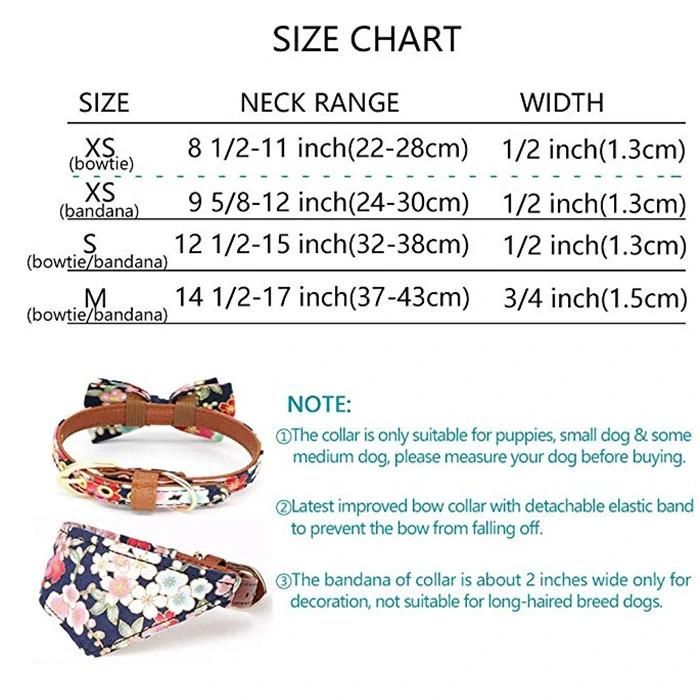 Five Pattern Soft PU Scarf Bandana PU Cat Dog Collar