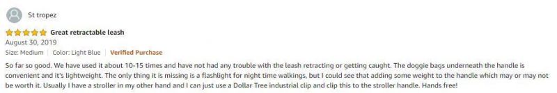 Durable Dog Lead with Ergonomic Design & Smooth Leash Retraction
