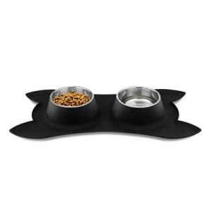 Hot Selling on Amazon China Silicon SUS Two Pet Bowl Cat Bowls for Food and Water