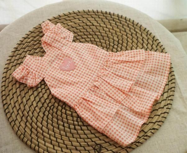 Cute Polka DOT Ribbon Cozy Sleeveless Dog Shirt Sundress Pet Dog Dress