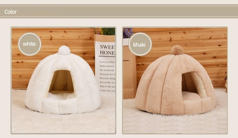 Popular Customized Cute Washable Luxury Dog Bed House Pet Beds