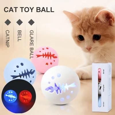 2021 New Pet Interactive Toy PP Cat Ball with Catnip and Bell