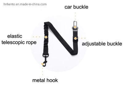 Amazon Hot Selling Anti-Shock Dog Seat Belt for Car with Bungee Buffer Safety Harness