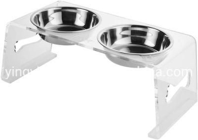 Factory Made Acrylic Dog Bowl Stand