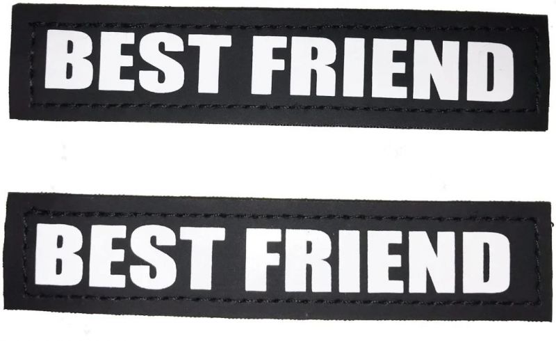 Reflective Dog Harness Patches with Hook Backing Service Dog, Service Dog in Training, Do Not Pet, Emotional Support, Therapy Dog, Best Friend,