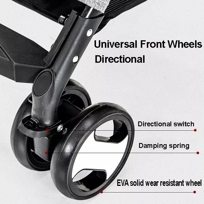 Designer Pet Stroller Foldable Pet Stroller Manufacturer Luxury 4 Wheels Dog Stroller