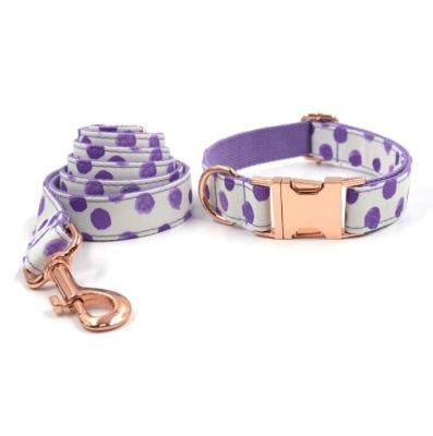 Fast Delivery of Pattern DOT Dog Collar and Leash Set