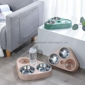 Auto Water Dispenser and Stainless Steel Pet Bowl Set