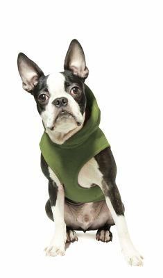 Pull Over Hooded Fleece Jacket with Leash Ring Dog Winter Jacket