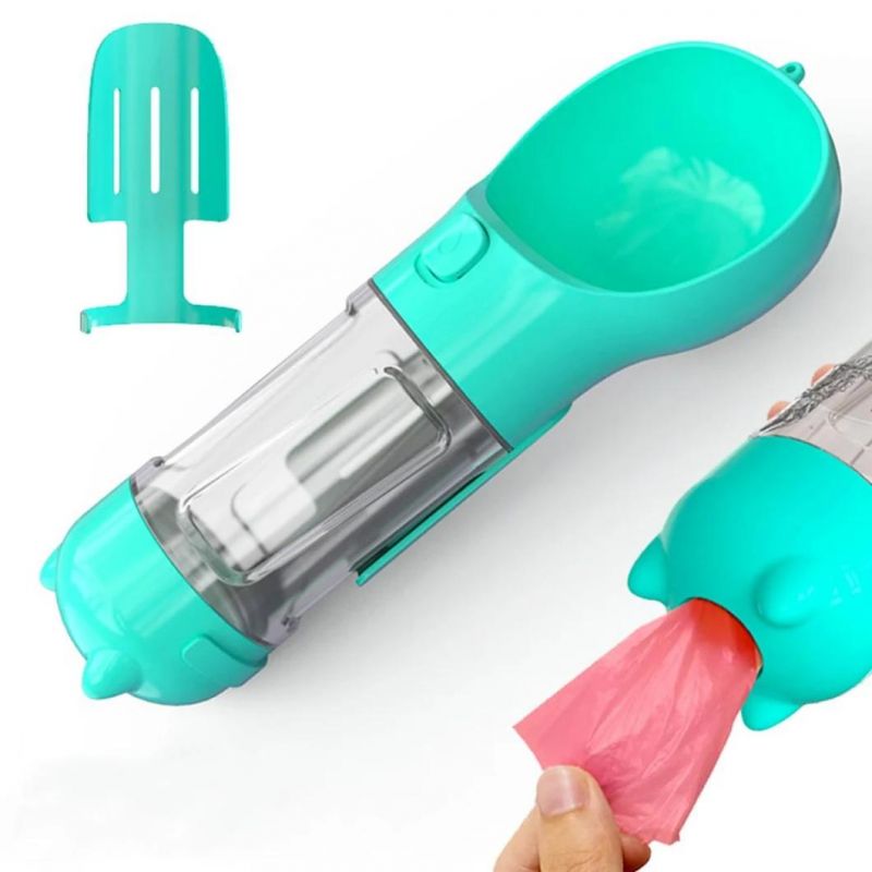 Plastic Travel Drink Feeder Portable Pet Dog Water Bottle