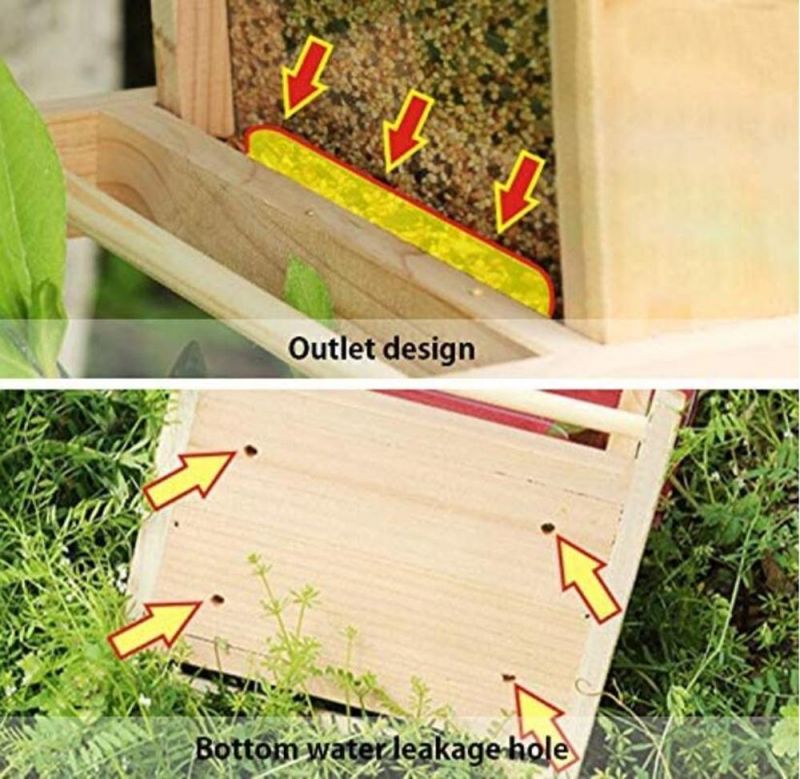 Creation Core Outdoor Wooden Bird Seed Feeder