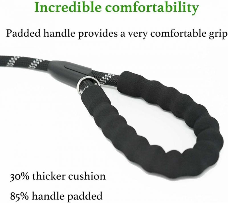 Climbing Rope Dog Leash Slip Lead for Dogs with Soft Padded Handle