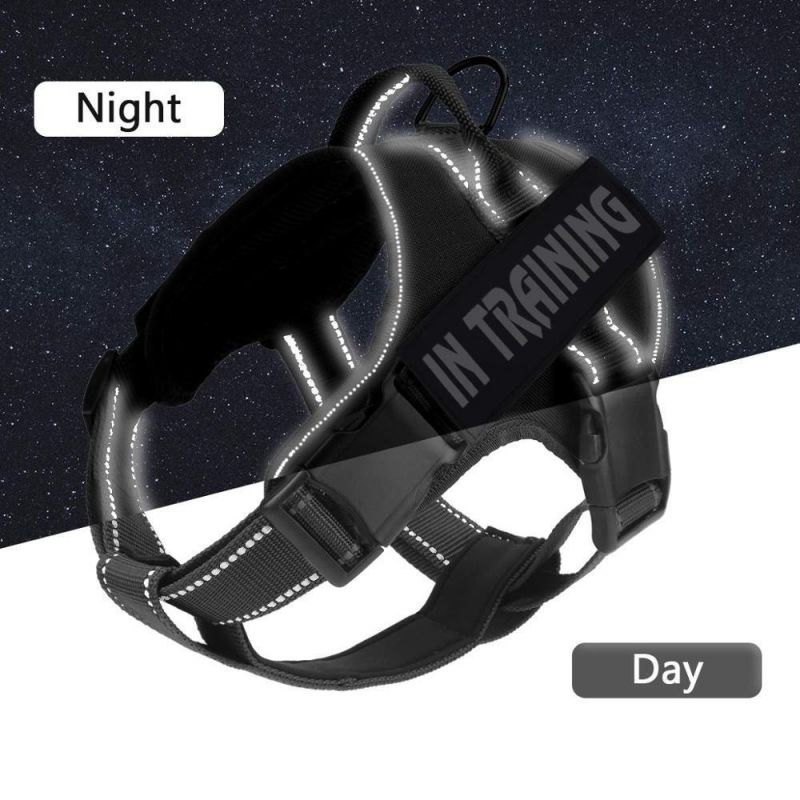 High Quality Outdoor Reflective Adjustable Mesh Oxford No Pull Custom Dog Harness