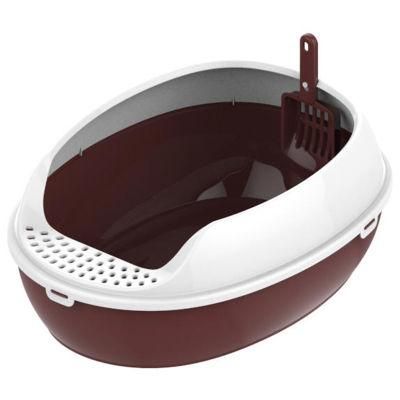 Wholesale Cat Litter Box Semi-Closed Cat Toilet with Shovel