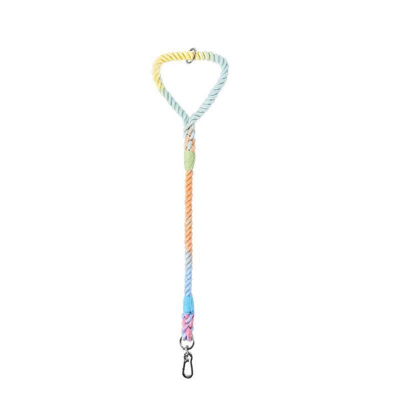 Durable Strong Cotton Round Rope Lead for Pet Dog Colorful Handcrafted Twisting Cotton Rope Dog Leash