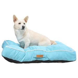 China Cute Modern Round Designer Canvas Cheap Pet Supplies Dog Bed