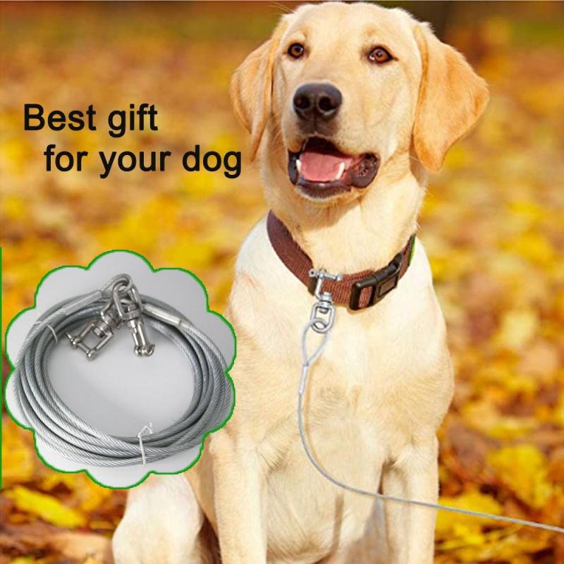 Dog Leash Wire Rope with Regular Swivels