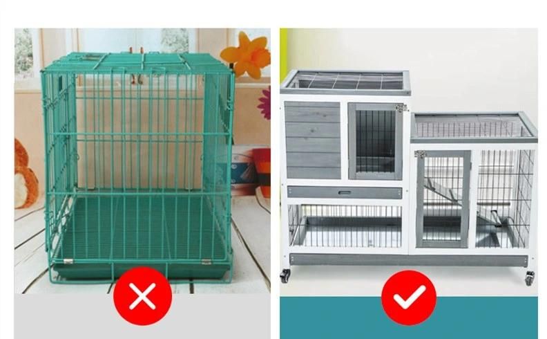 Household Removable Small and Medium Solid Wood Pet House Amazon New Rabbit Breeding House Storage Cage