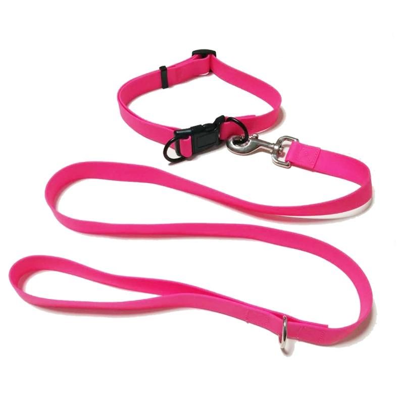 Puppy Silicone Waterproof Hunting Dog Collar Leash