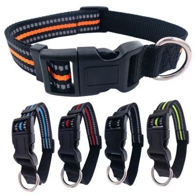 5 Colors Safety Reflective Dog Collars Necklace for Walking Dogs