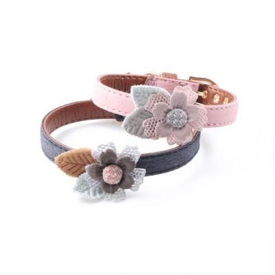 Floral Elegant Dog Collar &amp; Cat Collar with Fast Delivery &No MOQ