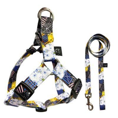 2021 New Manufacturer Wholesale Nylon Solid Breathable Reflective Pet Dog Harness Set