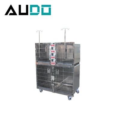 APC-07 Oxygen Chamber Cage Controlled Stainless Steel Oxygen Therapy Pet Cage