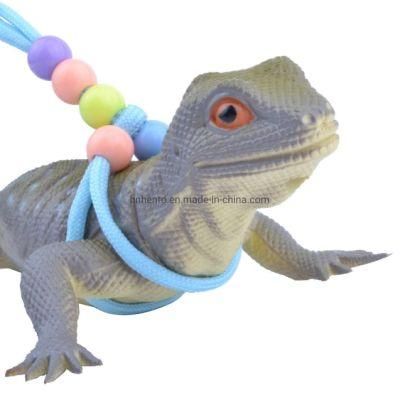 New Design Adjustable Reptile Lizard Gecko Bearded Dragon Pet Walking Harness Leash Rope Small Pet Animal Harness Lizard Leash