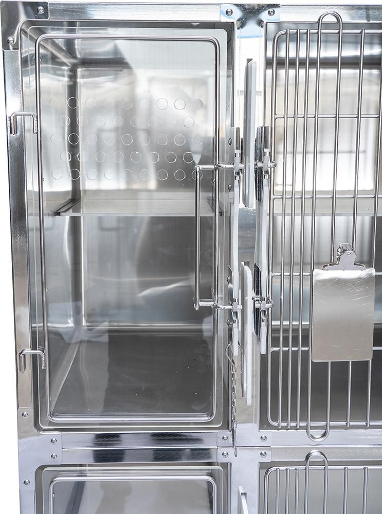 High Quality Cage Veterinary Stainless Steel Pet Cat Cage Dog Cages for Vet