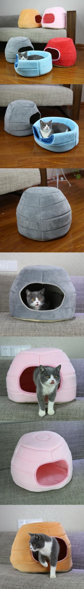 Wholesale High Quality Wood Kennels Dog Iron Circular Platform Semi-Enclosed Creative Cat Nest Kennel Bed