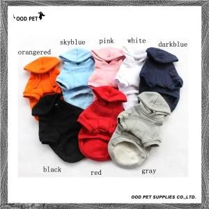 Different Colors of Plain Purified Cotton Pet Clothes, Dog Hoodies (SPH6001)