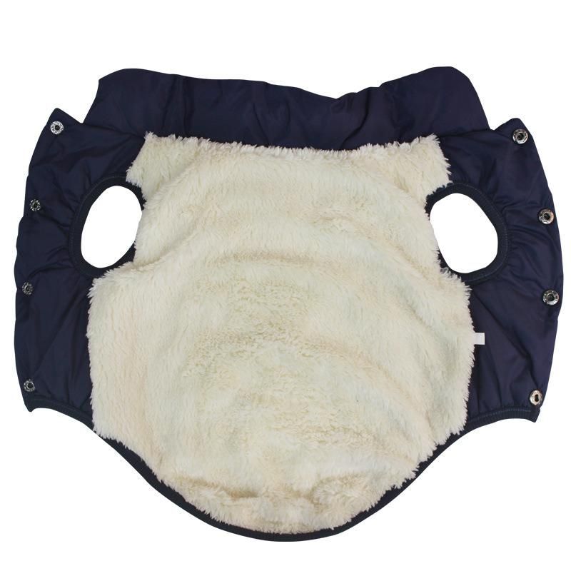 Hot Selling Autumn Winter Pet Clothing Plush Puffer Coat Vest Solid Color Warm Dog Clothes