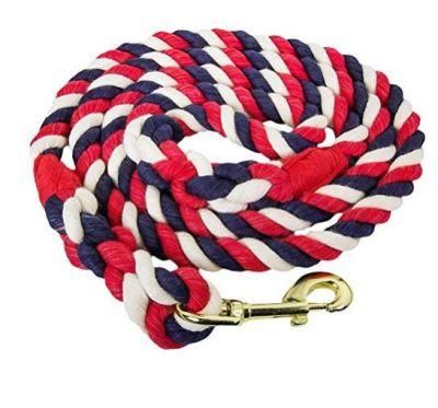 OEM Manufacturer Rainbow Multicolors Luxury Pet Accrssories Eco-Friendly Cotton Rope Dog Leash