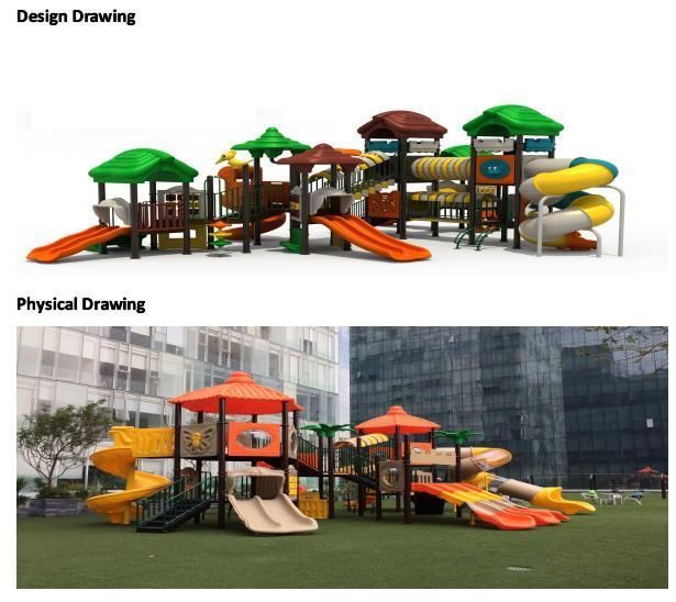 Kids Plastic Slide, Outdoor Children Playground From Beijing Funmax