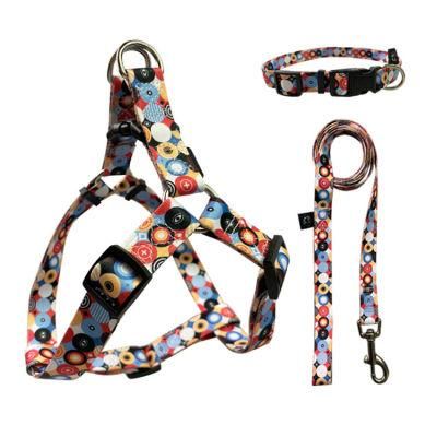 Dog Traction Harness Leash Lead Custom Nylon Pet Reflective Dog Harness