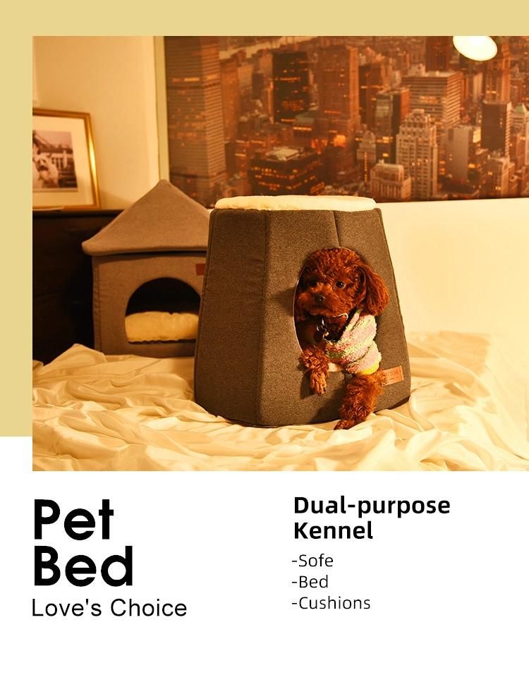 Warm Soft Baby Cat Dog Puppy Cave Pet House Bed