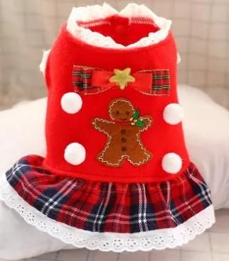 Roupas De Inverno PARA Red Christmas Princess Winter Pet Cat Dog Clothes Wedding Dress