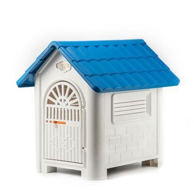 1/6 Pet Dog House Plastic Pet House Waterproof Ventilate Puppy Shelter for Indoor Outdoor Use with Roof