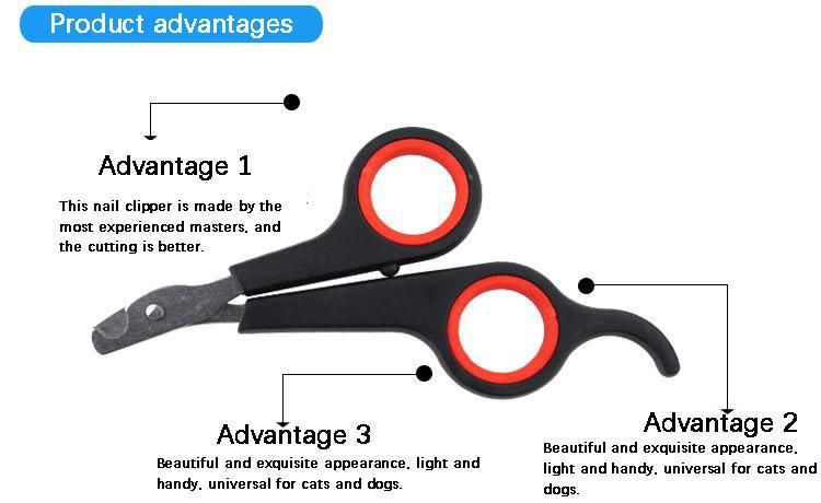 Pet Nail Scissors Stainless Steel + PP