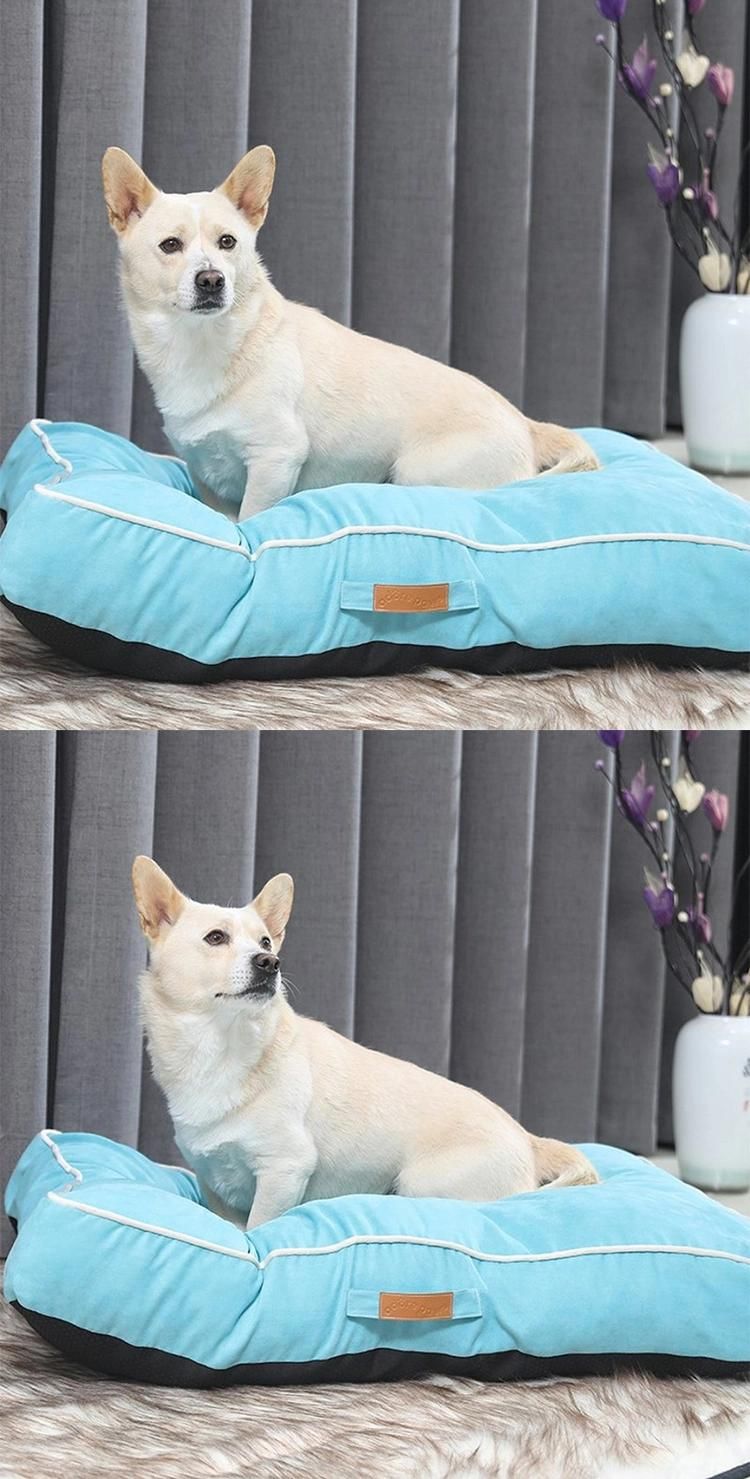 Factory Supply Soft Velvet Dog Bed Anti-Stress Pet Cushion