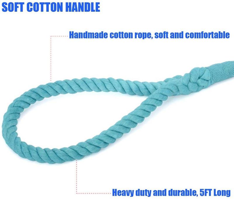 Hand Woven Cotton Traction Rope Lead with Small MOQ