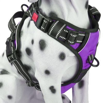 No Pull Dog Harness, Unique Colors Reflective Adjustable Vest