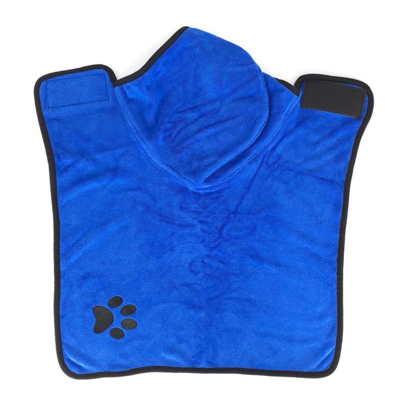 Super Absorbent Soft Towel Robe Dog Cat Bathrobe Pet Coat