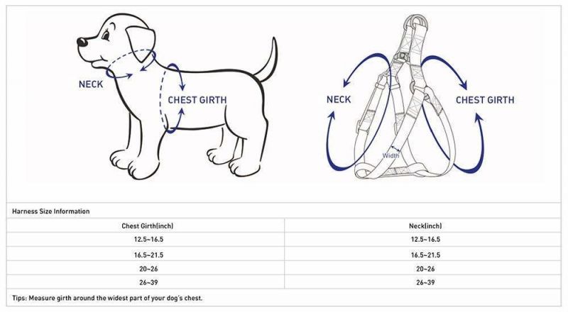 Safety Nylon Easy Walk Pet Dog Lift Chest Harness with Nice Buckle