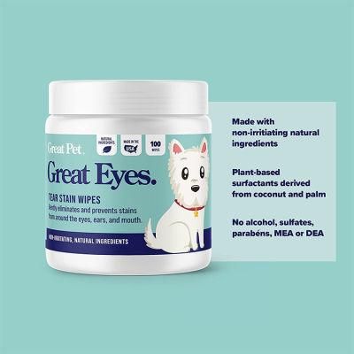 Biokleen Biodegradable Pet Teeth Wipe Disposable Natural Cat Sanitary Pet Eye Wipes